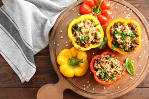 Read more about the article Quinoa Stuffed Bell Peppers